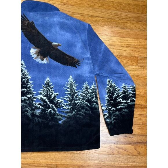 Bald Eagle Wild Kind Men’s 2XL Fleece Full Zip Jacket Coat Sweater NWT - Picture 8 of 9